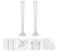 Clear Plastic Taper Candle Molds, qty 2