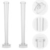 Clear Plastic Taper Candle Molds, qty 2