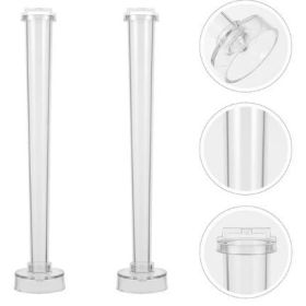 Clear Plastic Taper Candle Molds, qty 2