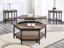 Ultimo - Hexagon Lift Top Brown Cocktail Table