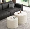 Stylish Minimalist Honeycomb Nesting Coffee Table Set