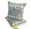 Bee Set of Two 16" X 16" Blown Seam Indoor Outdoor Throw Pillow