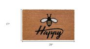 Bee Happy Dormat - 17x29 - Calloway Mills