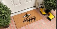 Bee Happy Doormat - 24x36 -  Calloway Mills