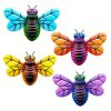 4pcs, Metal Colorful Bee Wall Décor