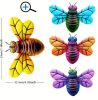 4pcs, Metal Colorful Bee Wall Décor