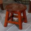 Carved Wooden Queen Bee Step Stool