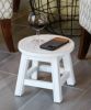 Carved Wooden Queen Bee Step Stool