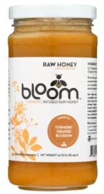 Bloom Honey Turmeric Infused Orange Blossom - Case Of 6 - 16 Oz.