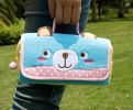 Blue Bear Embroidered Applique Carrying Case