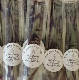 Everything Elderberry infused honey sticks - 5 pack