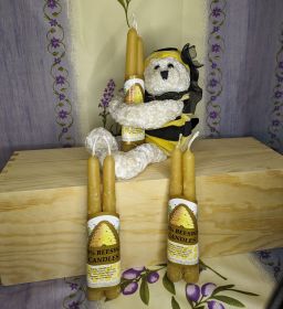 Honey Goods 2- 6in Taper Beeswax Candles