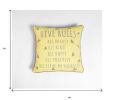 Honey Typographic Bee Cushion Cover, 17.2 X Inches