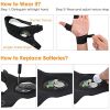 1pc Rechargeable Led Flashlight Gloves With Hook-and-loop Fastener