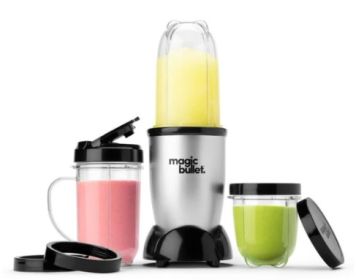 Magic Bullet 11 Piece Personal Blender MBR-1101 Silver / Black