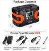 200W Peak Power Station, Flashfish CPAP Battery 166Wh 45000mAh Backup Power Pack 110V 150W Lithium Battery Pack