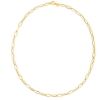 14k Yellow Gold Hexagon Link Necklace