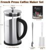 TBGENIUS Cafetiere 2-4 Cups, French Press Coffee, Tea, Milk