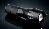 Portable Mini Flashlight LED ZOOM Torch Hunting Zoomable Flashlight Torch Light