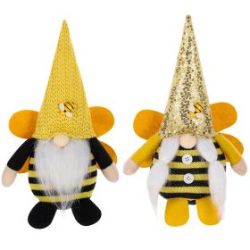 Honey Bee Gnome 2PCS Mr & Mrs Plush Decor