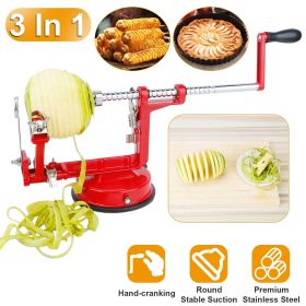 3 in 1 Apple Peeler Manual Rotation Potato Fruit Core Slicer