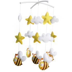 Cute Honey Bee Hanging Crib Decoration Musical Mobile