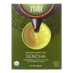 Rishi Organic Sencha Green Tea Case Of 6 - 15 Bags