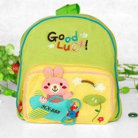 Embroidered Applique Kids Fabric Backpack