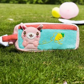 Rabbit & Carrot Embroidered Applique Carrying Case