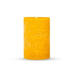 BeeTheLight Beeswax Pillar Smokeless Unscented Candle