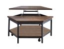 Ultimo - Hexagon Lift Top Brown Cocktail Table