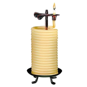 Eclipse -Candle by The Hour Decorative Beeswax Coil Candle