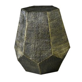 Donato - Hexagon Gold End Table Gold