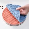 1pc/4pcs Random Honeycomb Shaped Non-slip, Insulated Kitchen/ Dining Table Mat - 6.7inch;