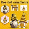 2 PCS Spring Honey Bee Gnome Spring Decorations for Bee Day Party