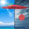 Patio Umbrella features 9ft tall, UV50+ protection to block 98% UV ray