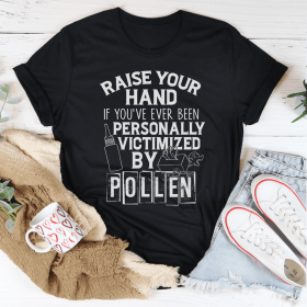 Victimized By Pollen T-Shirt (Color: Black Heather, Size: 2XL)